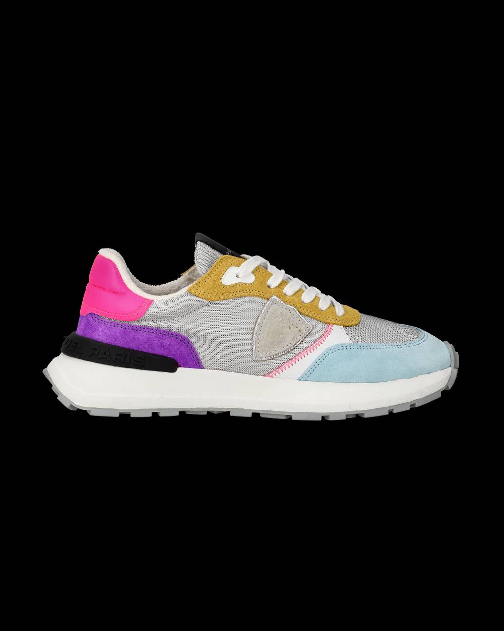 Philippe Model Sneakers Antibes da Donna Argento in Tessuto Tecnico Moda