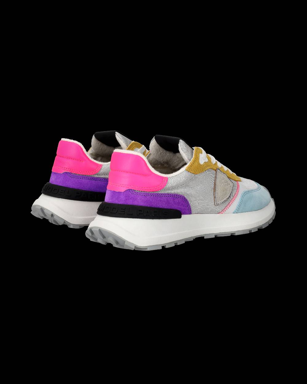 Philippe Model Sneakers Antibes da Donna Argento in Tessuto Tecnico Moda