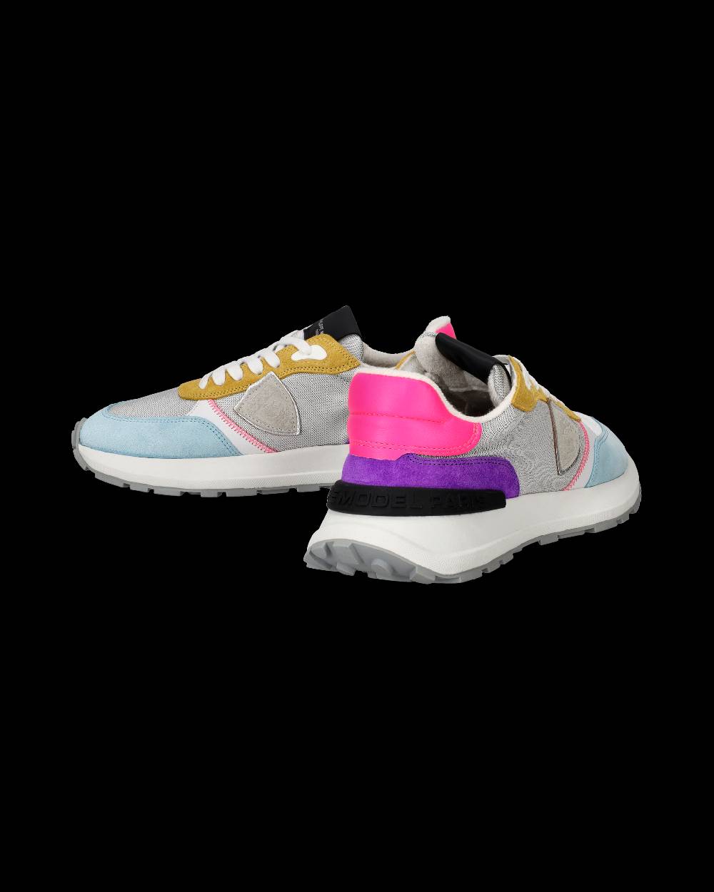 Philippe Model Sneakers Antibes da Donna Argento in Tessuto Tecnico Moda