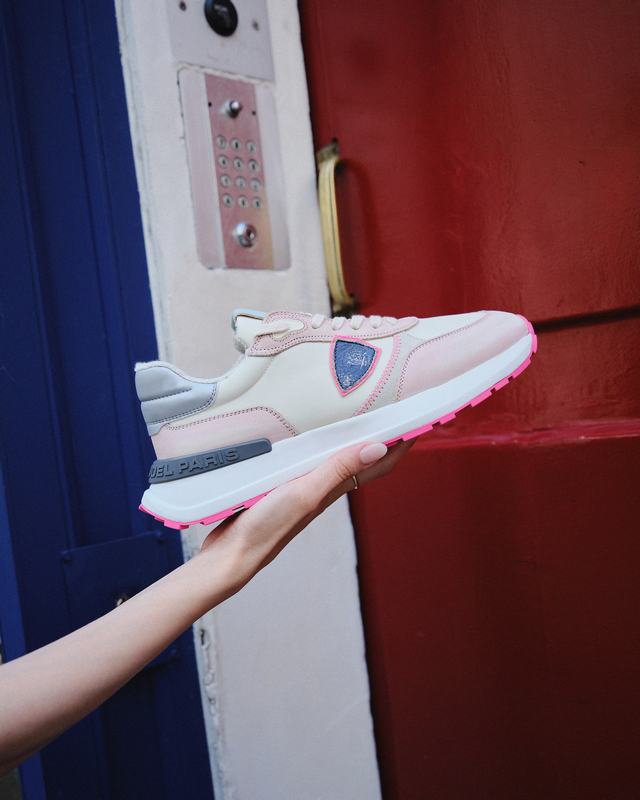 Philippe Model Sneaker running basse Antibes donna - rosa e burro Italy