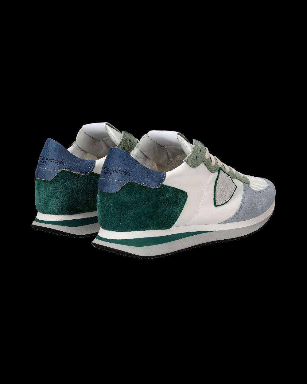 Philippe Model Sneakers Trpx da Uomo Bianche e Verdi in Tessuto Tecnico Italia