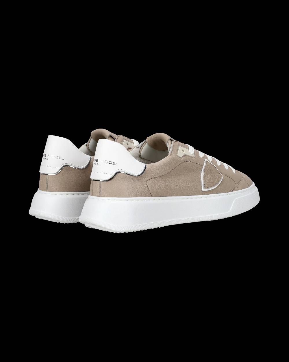 Philippe Model Sneaker casual Temple da uomo in pelle Nabuk - Grigio Pezzi Unici