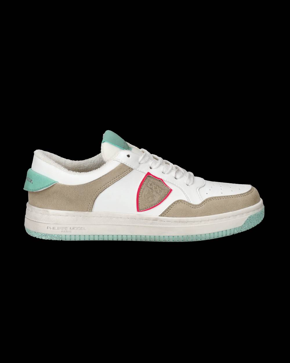 Philippe Model Sneakers Lyon da Donna Bianche e Verdi in Pelle Riciclata Acquista Ora