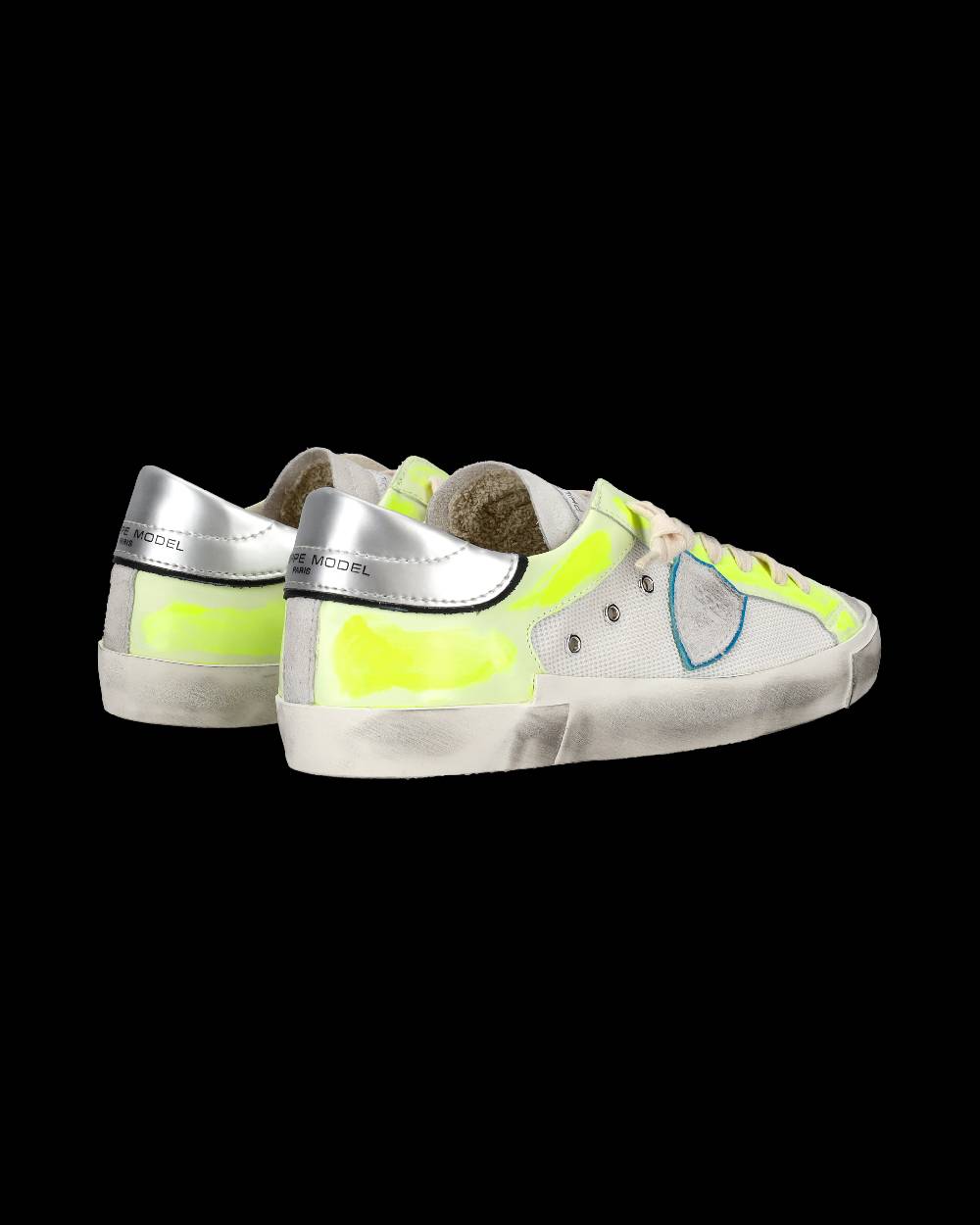 Philippe Model Sneaker basse Prsx uomo - bianco e giallo fluo Cyber Monday