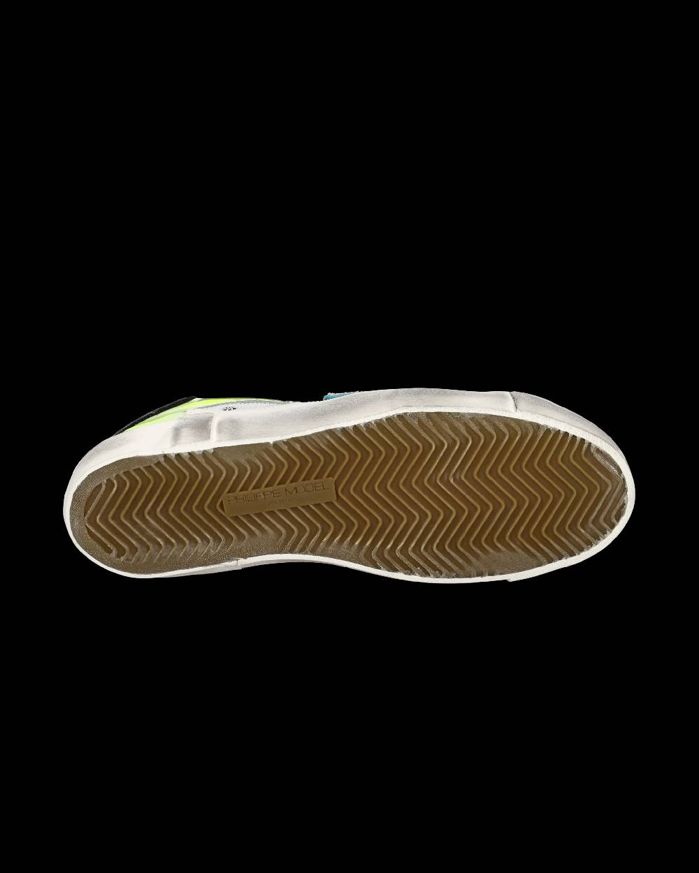 Philippe Model Sneaker basse Prsx uomo - bianco e giallo fluo Cyber Monday