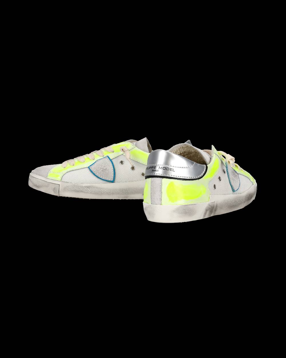 Philippe Model Sneaker basse Prsx uomo - bianco e giallo fluo Cyber Monday