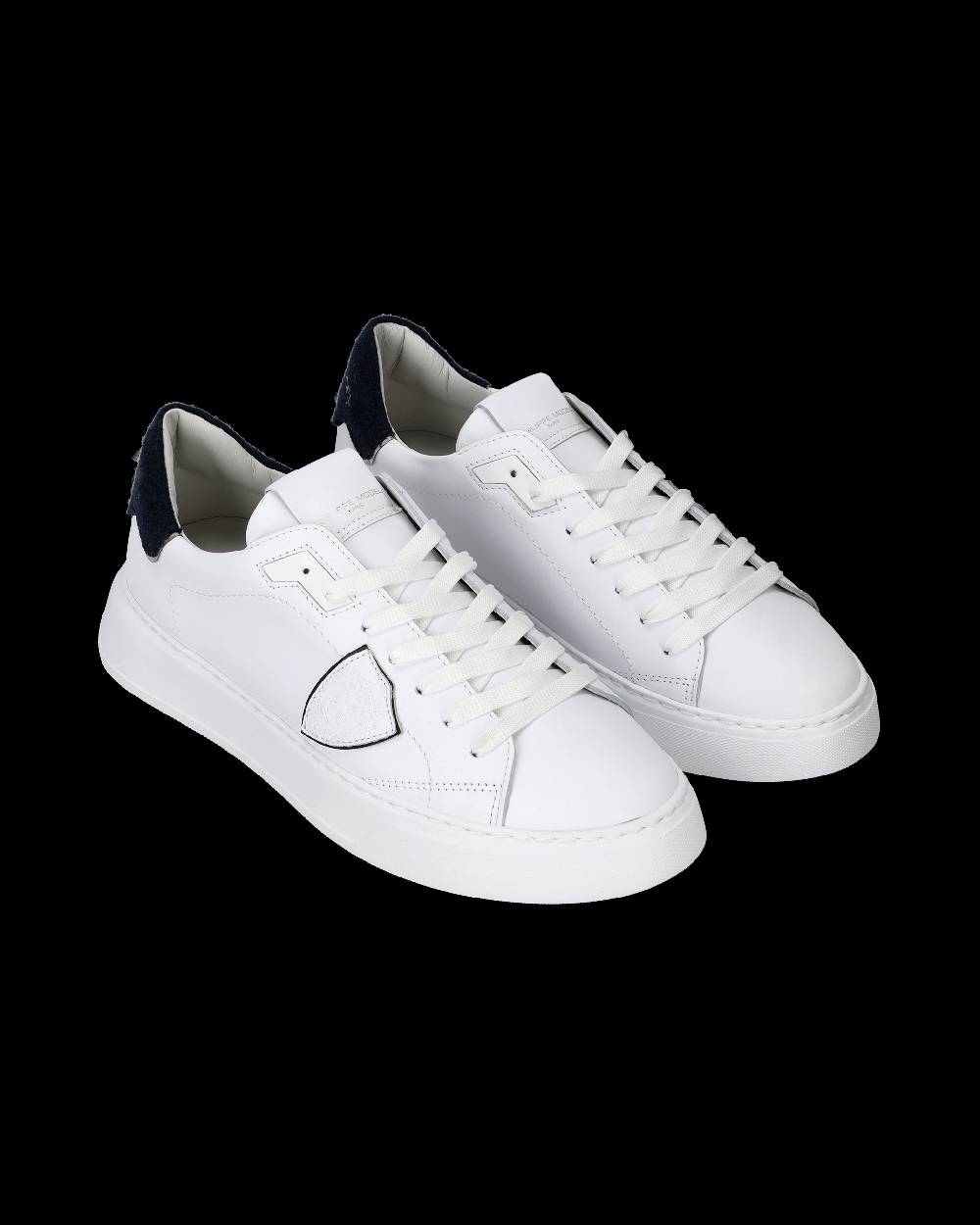 Philippe Model Sneaker basse Temple uomo - bianco e blu Offerta temporanea