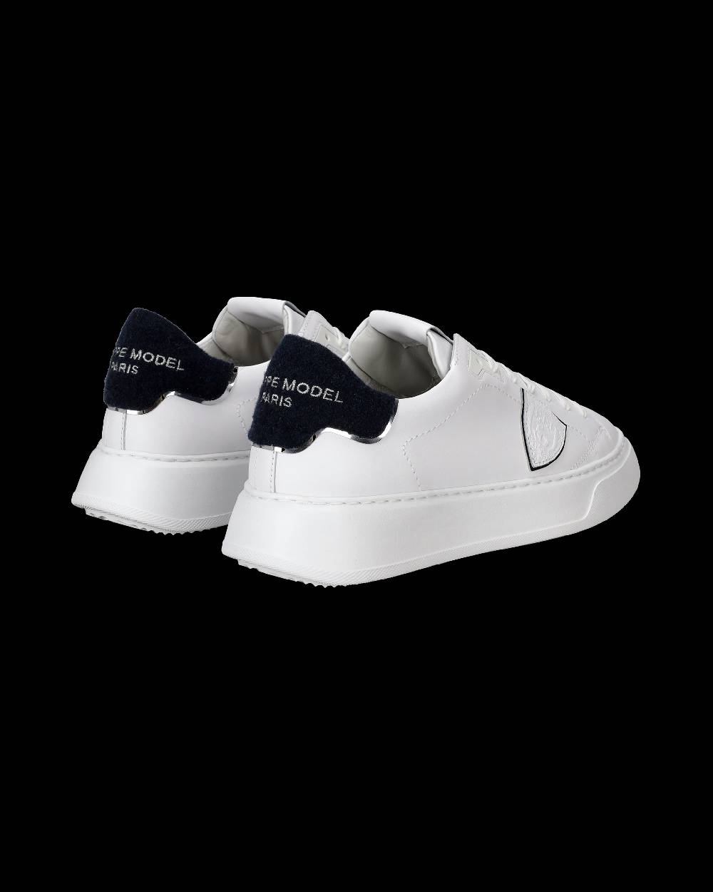 Philippe Model Sneaker basse Temple uomo - bianco e blu Offerta temporanea