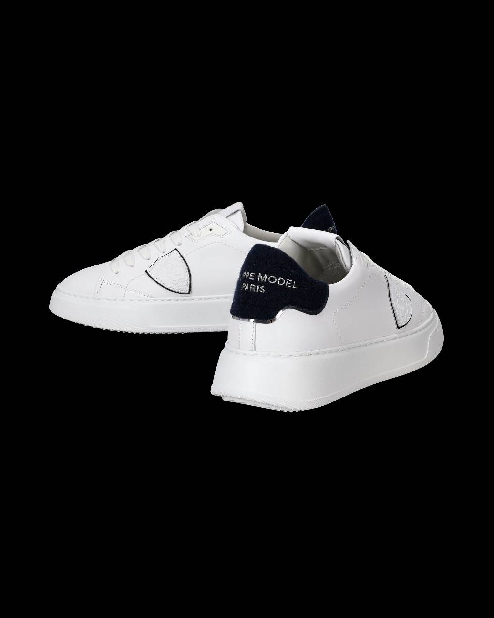 Philippe Model Sneaker basse Temple uomo - bianco e blu Offerta temporanea
