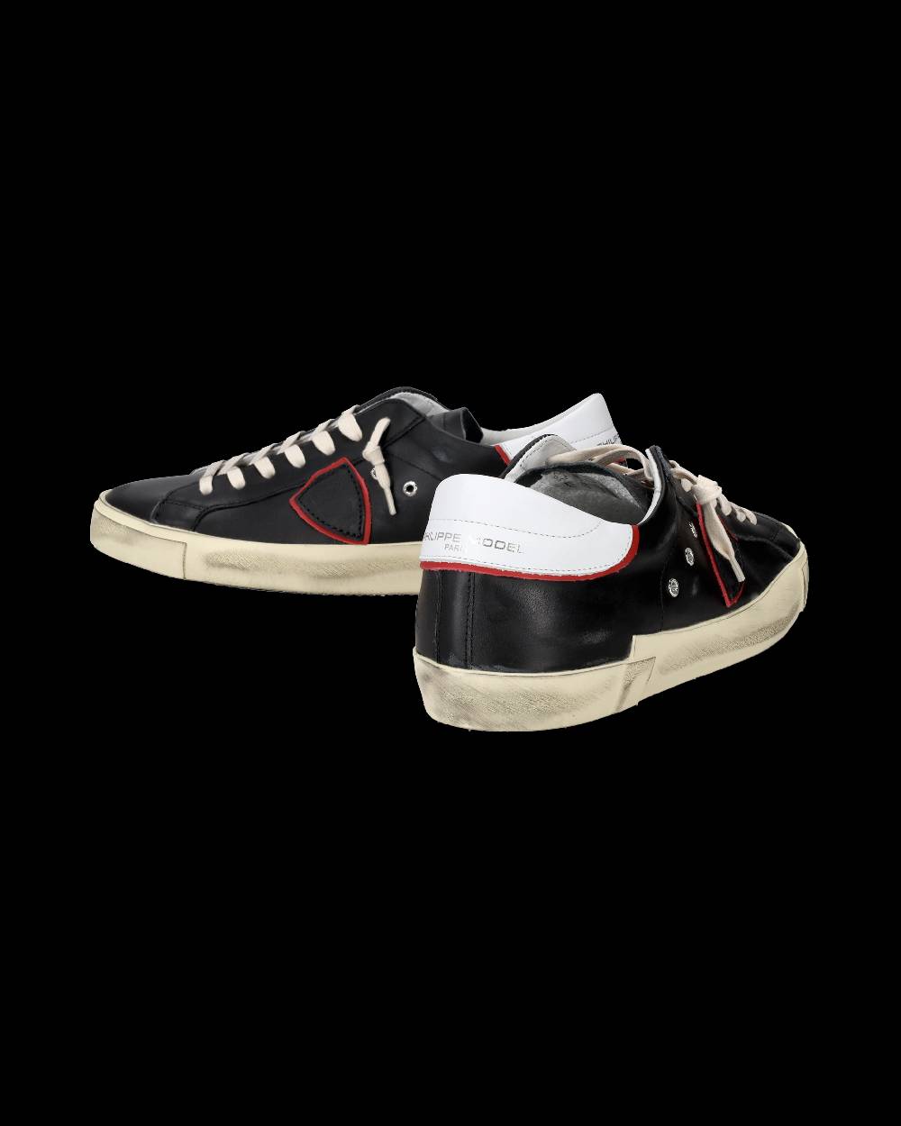 Philippe Model Sneakers Prsx da Uomo Nere e Rosse in Pelle Lightning offer