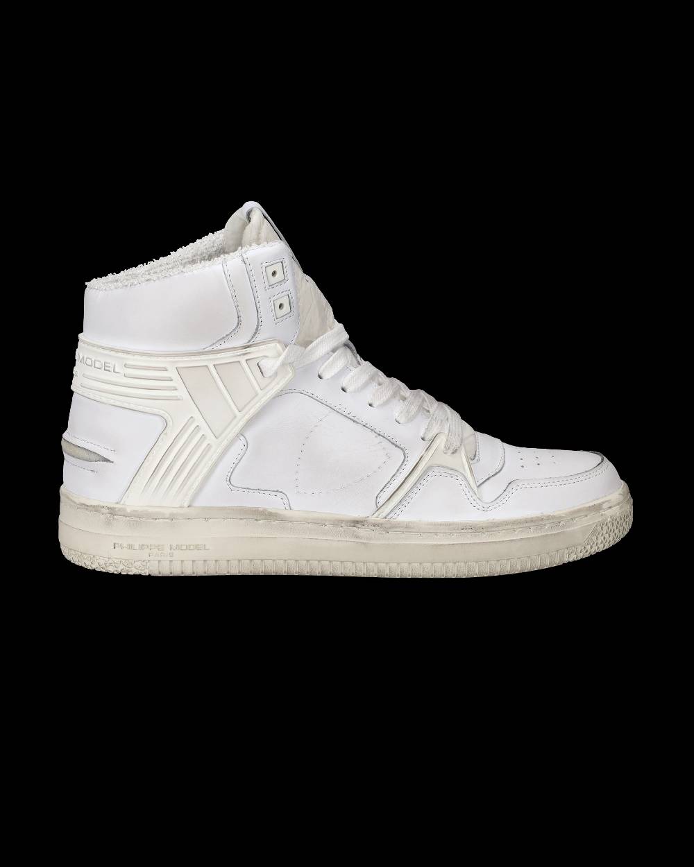 Philippe Model Sneakers Alte La Grande da Uomo Bianche in Pelle Grandi sconti