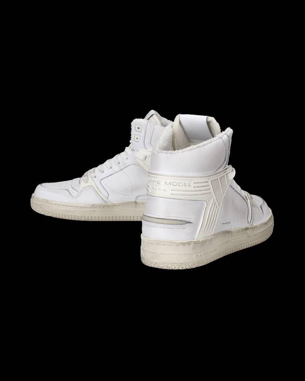 Philippe Model Sneakers Alte La Grande da Uomo Bianche in Pelle Grandi sconti