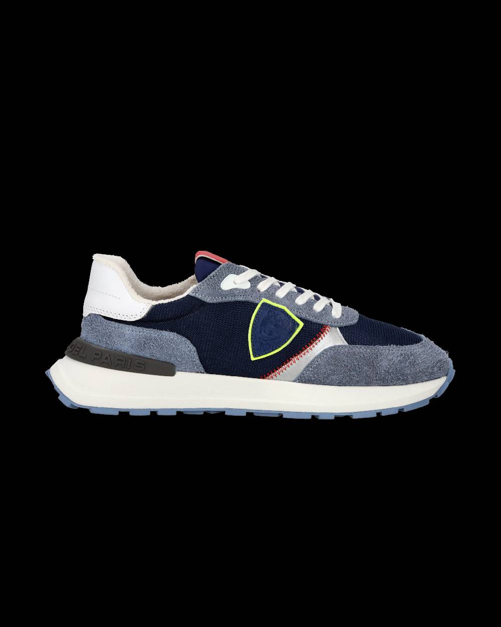 Philippe Model Sneaker sportive Antibes da uomo in nylon e pelle - Blu e denim Offerte giornaliere