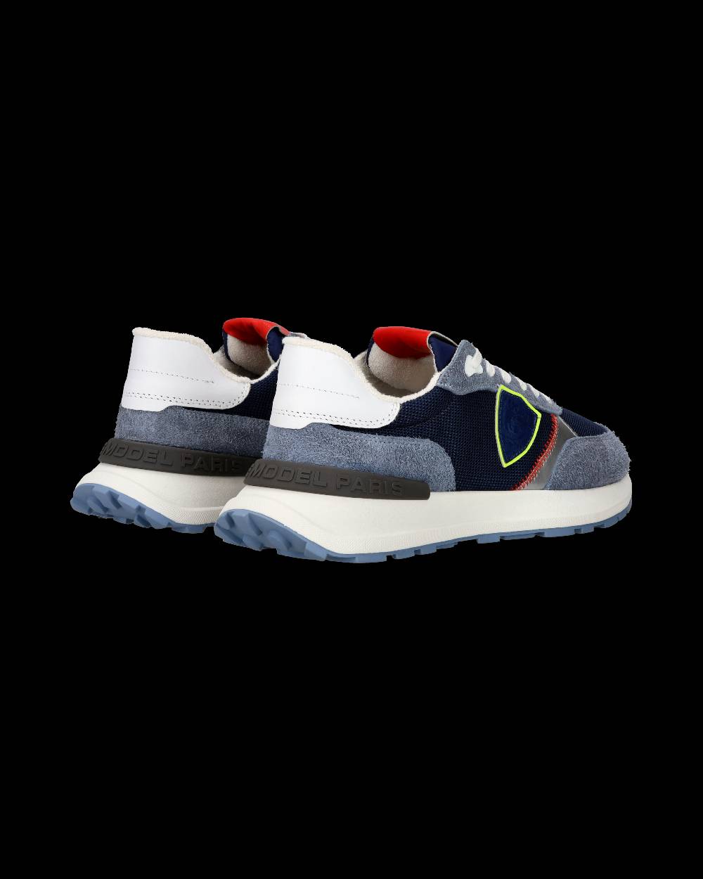 Philippe Model Sneaker sportive Antibes da uomo in nylon e pelle - Blu e denim Offerte giornaliere