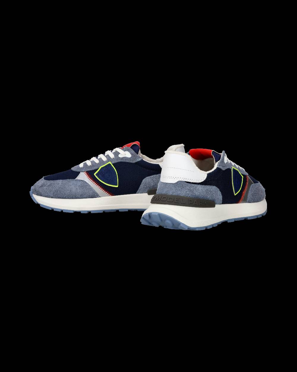 Philippe Model Sneaker sportive Antibes da uomo in nylon e pelle - Blu e denim Offerte giornaliere