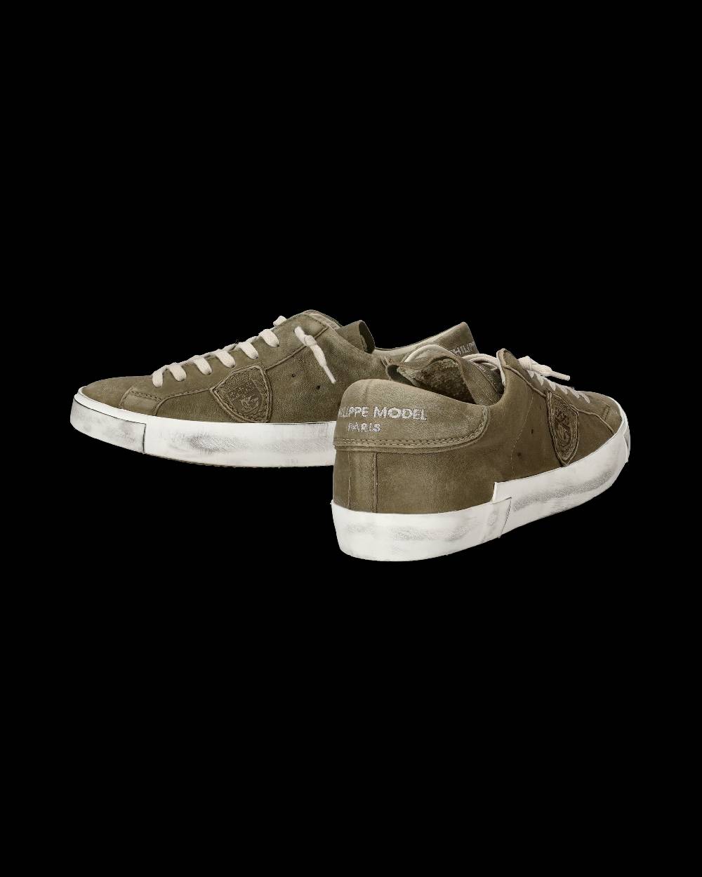 Philippe Model Sneakers Prsx da Uomo Verde in Pelle Morbida Prezzo basso