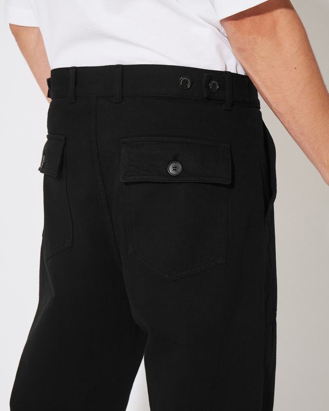 Philippe Model Pantaloni CHARLES da Uomo Neri in Bull Denim Super Saving Price