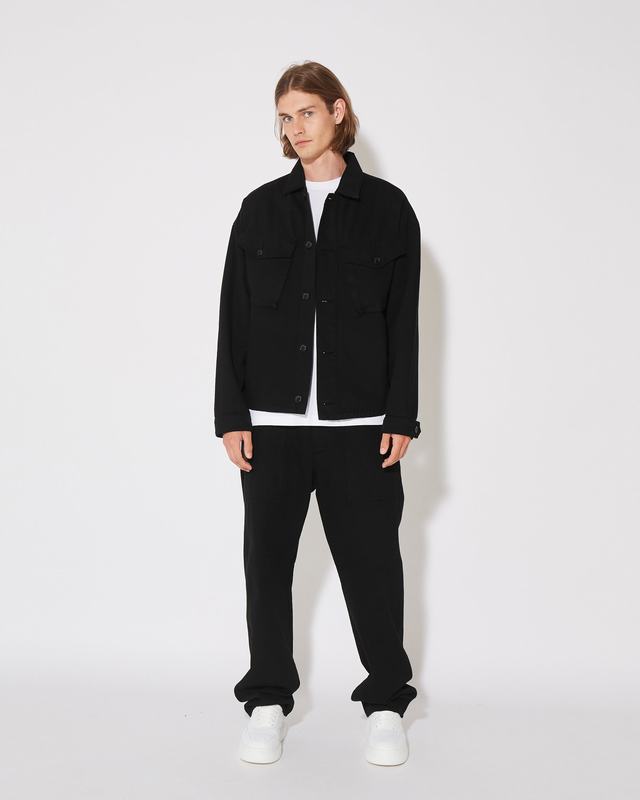 Philippe Model Pantaloni CHARLES da Uomo Neri in Bull Denim Super Saving Price