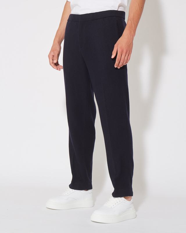 Philippe Model Pantaloni CESAR da Uomo Blu in Lana Ritorno libero