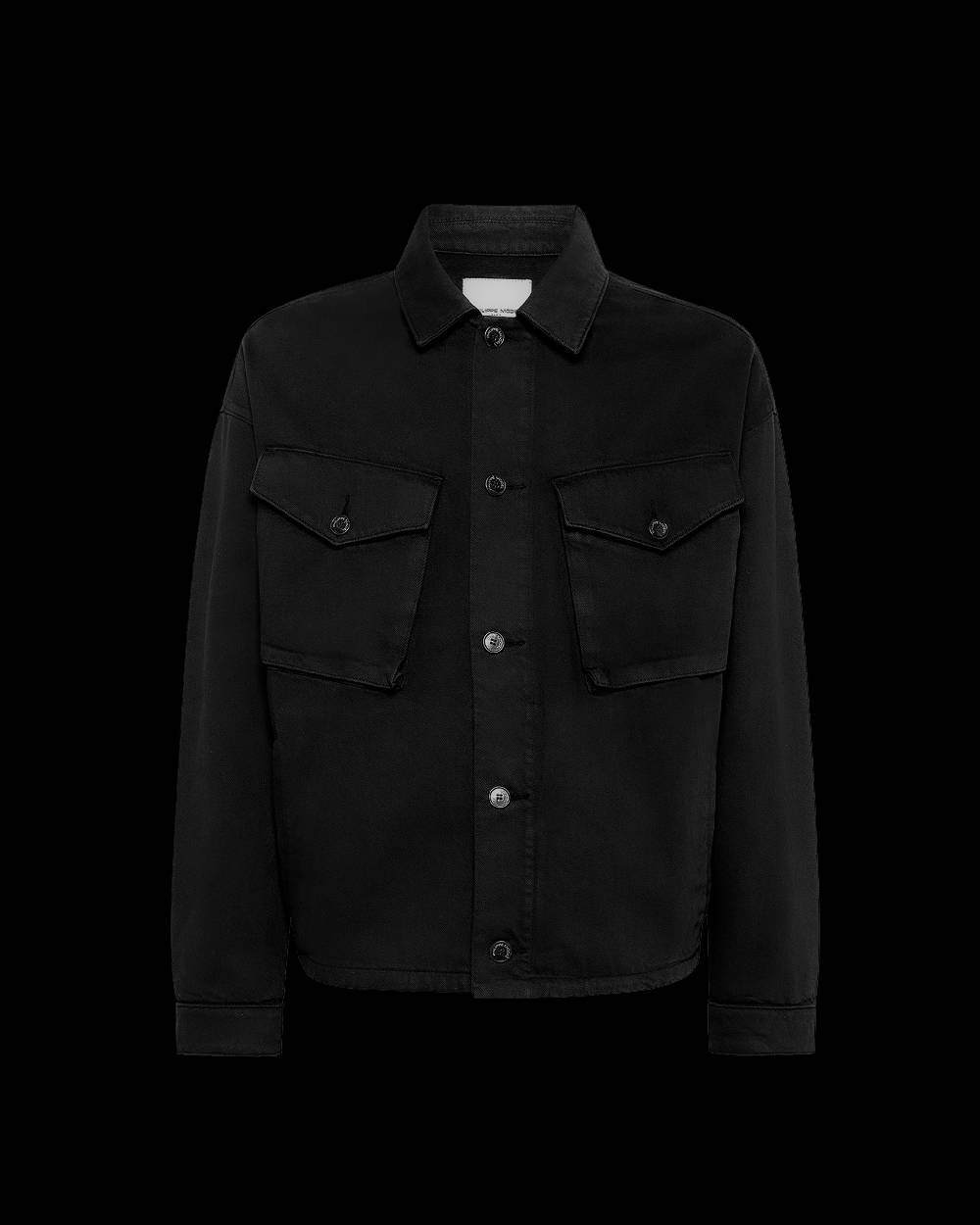 Philippe Model Giacca GERARD da Uomo Nera in Bull Denim Rilascio limitato