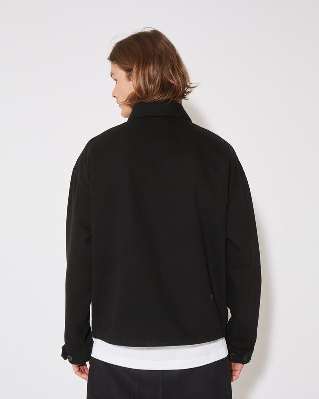 Philippe Model Giacca GERARD da Uomo Nera in Bull Denim Rilascio limitato