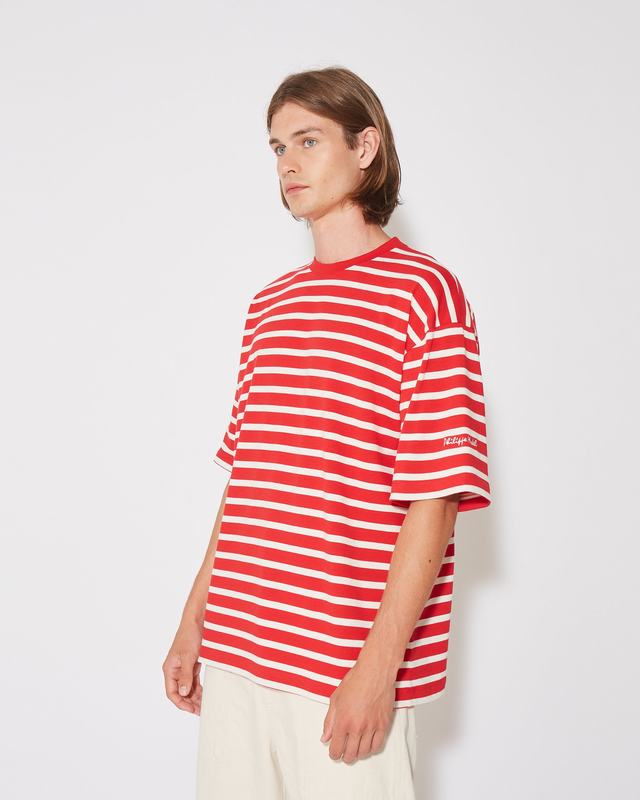 Philippe Model T-Shirt Maurice da Uomo Rossa in Cotone ACQUISTA ORA