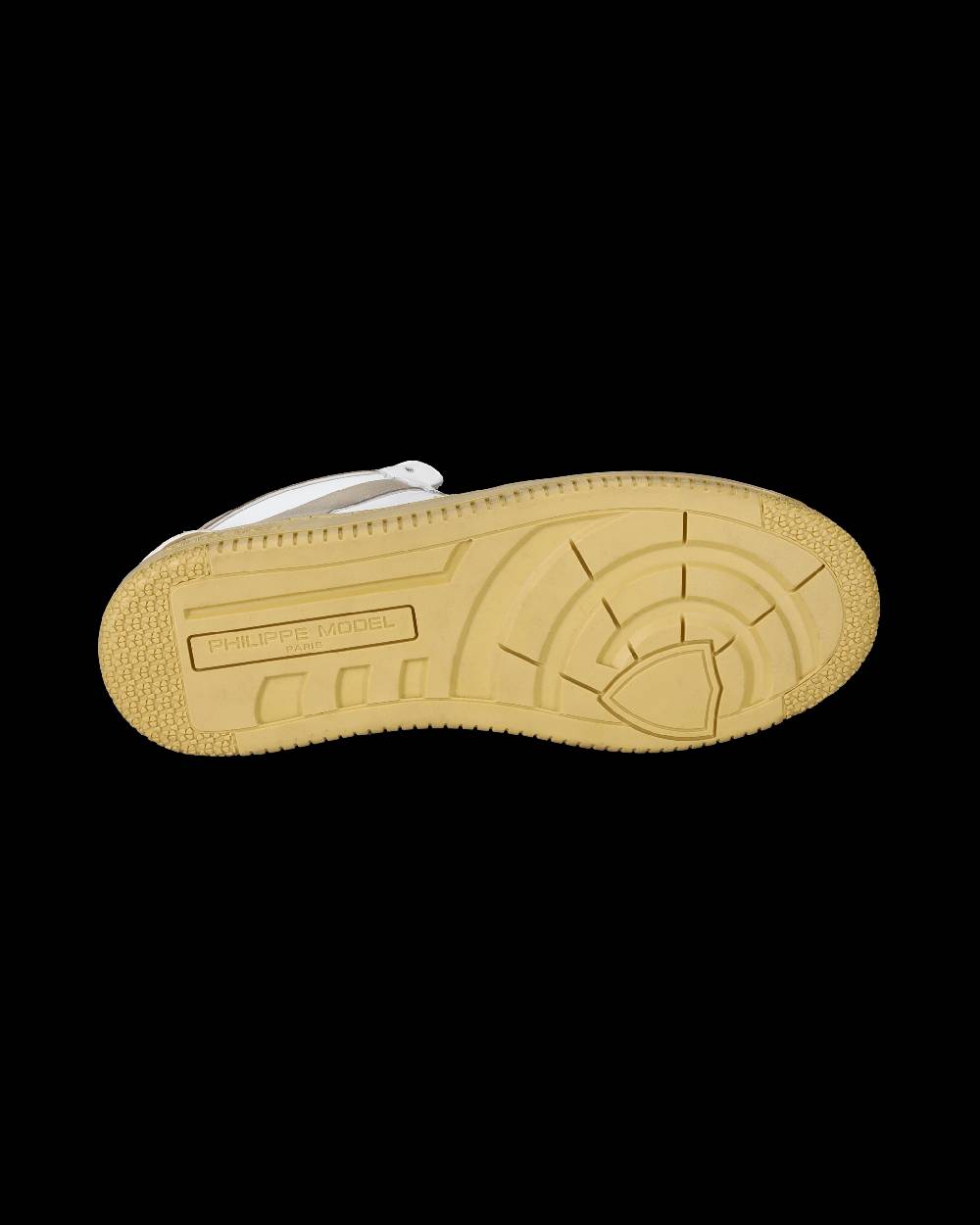 Philippe Model Sneakers Lyon da Uomo Bianche e Gialle in Pelle Riciclata Ultimo giorno