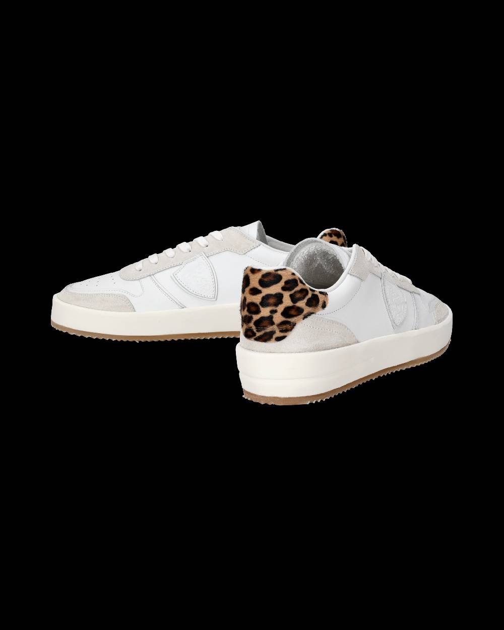 Philippe Model Sneaker bassa Nice uomo - bianco e animalier Fino al 60% di sconto
