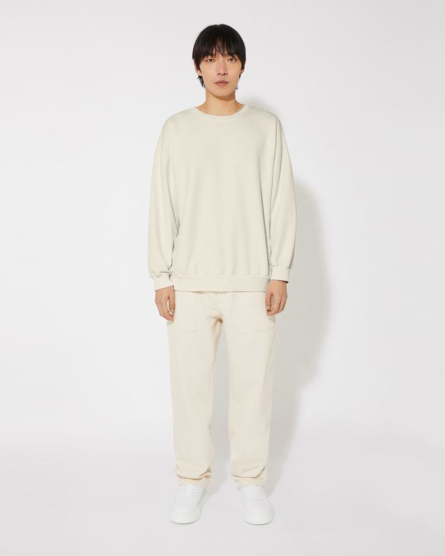 Philippe Model Felpa girocollo BASTIEN da Uomo Ecru in Pelle Offerta speciale della fabbrica