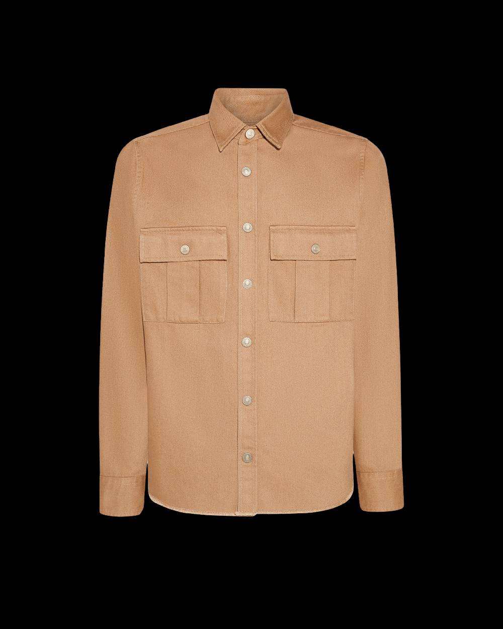 Philippe Model Camicia militare Dereck da Uomo Marrone in Cotone Discount Store per i nuovi prodotti