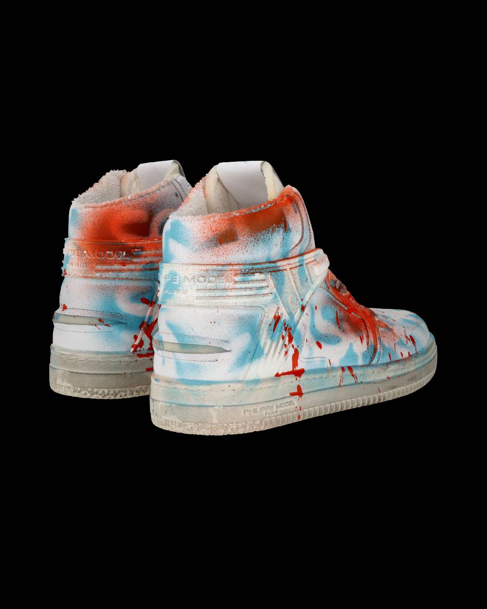 Philippe Model Sneaker mid La Grande donna - bianco, azzurro e rosso Solo un giorno rimasto