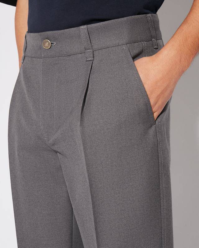Philippe Model Pantaloni chino Claude da Uomo Grigi in Lana Enormi sconti