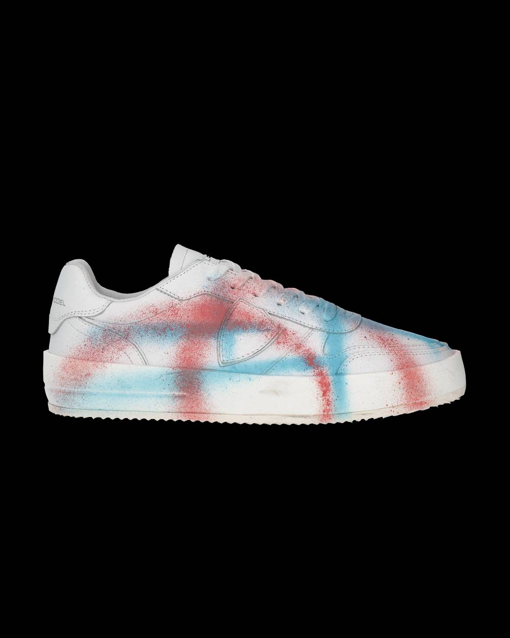 Philippe Model Sneaker bassa Nice uomo - bianco, corallo e blu Duty-free