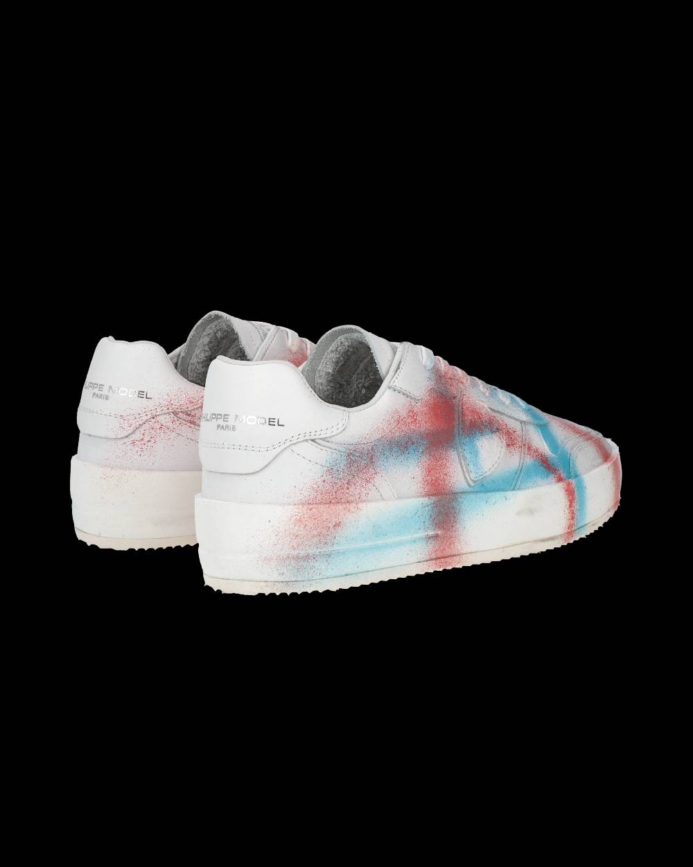 Philippe Model Sneaker bassa Nice uomo - bianco, corallo e blu Duty-free