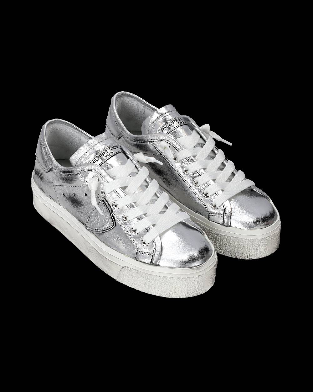 Philippe Model Sneaker basse Prsx Haute donna - argento In Linea