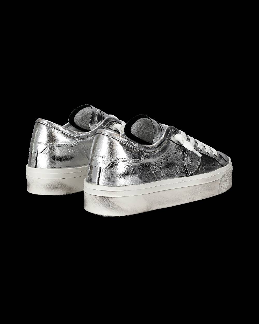 Philippe Model Sneaker basse Prsx Haute donna - argento In Linea