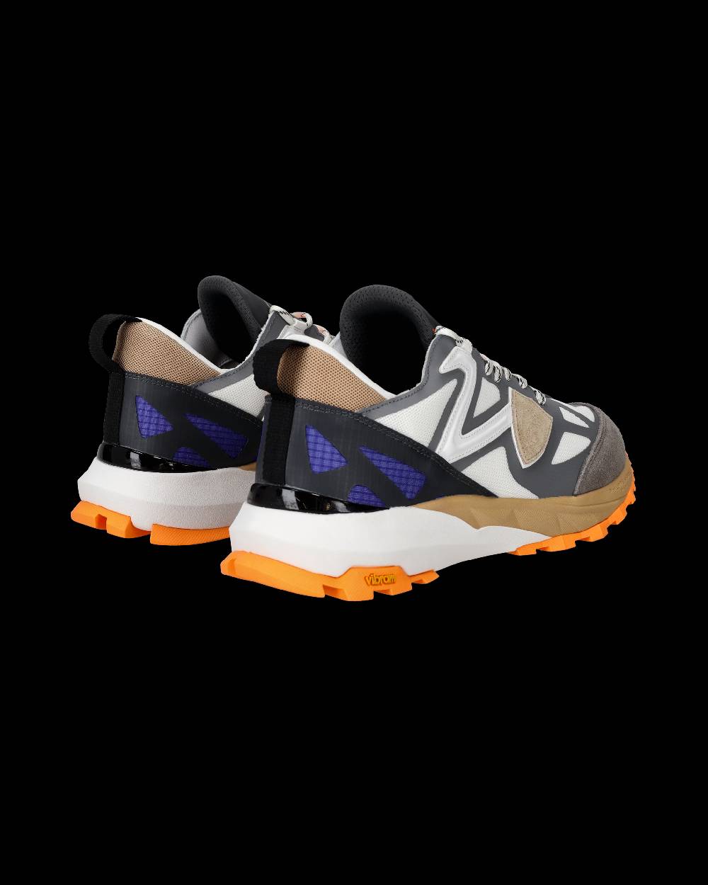 Philippe Model Sneakers Rocx da Uomo Grigie e Arancioni in Tessuto Tecnico Pezzi Unici