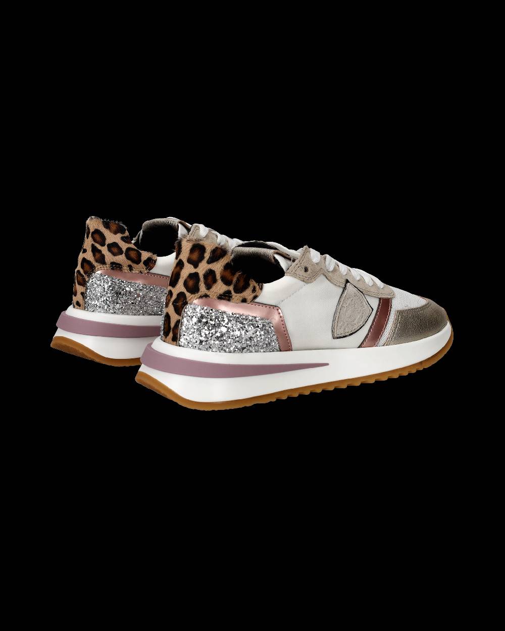 Philippe Model Sneaker basse Tropez 2.1 donna - animalier bianco e rosa Consegna Veloce