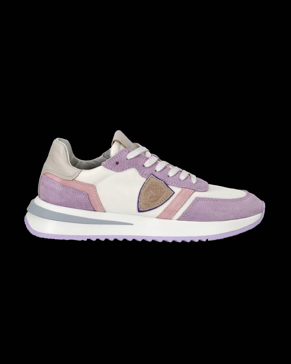 Philippe Model Sneakers Tropez 2.1 da Donna Bianche e Viola in Tessuto Tecnico Promozione Limitata