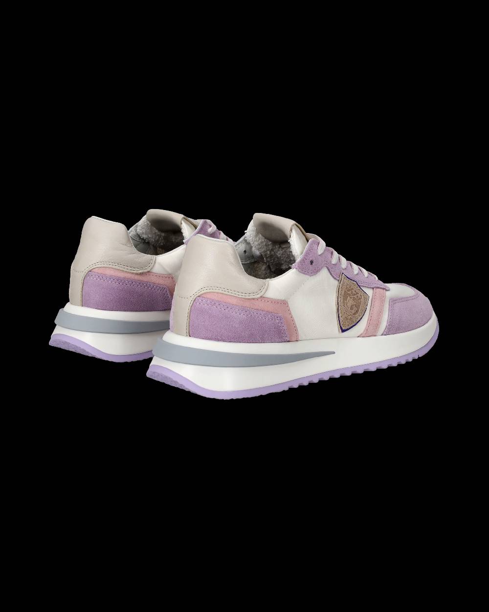 Philippe Model Sneakers Tropez 2.1 da Donna Bianche e Viola in Tessuto Tecnico Promozione Limitata