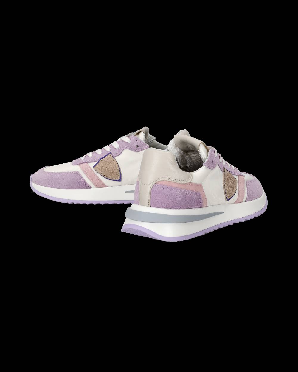 Philippe Model Sneakers Tropez 2.1 da Donna Bianche e Viola in Tessuto Tecnico Promozione Limitata
