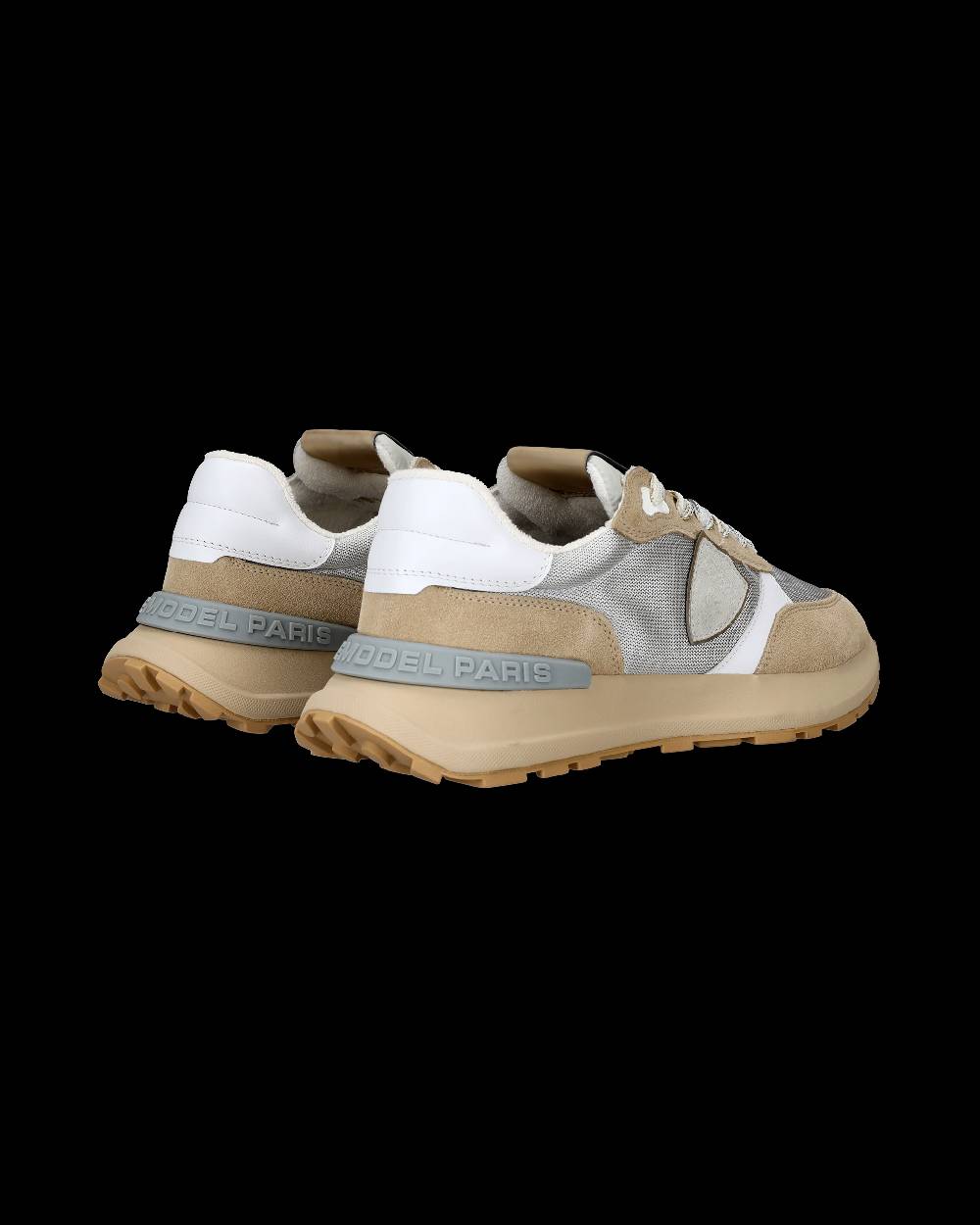 Philippe Model Sneaker bassa Antibes donna - argento e beige Sottocosto