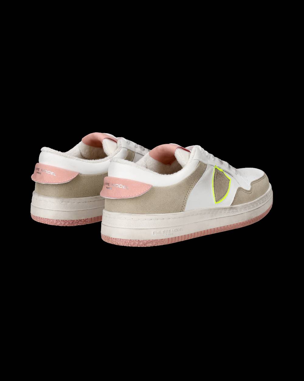 Philippe Model Sneakers Lyon da Donna Rosa in Pelle Riciclata Convenienza