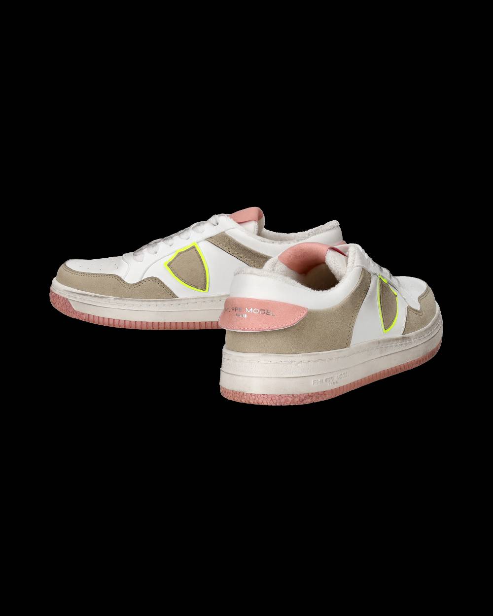 Philippe Model Sneakers Lyon da Donna Rosa in Pelle Riciclata Convenienza