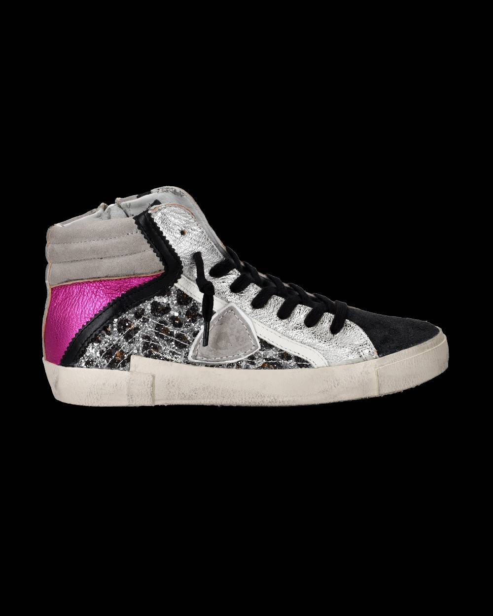 Philippe Model Sneaker high Paris donna - argento e rosa Sconto
