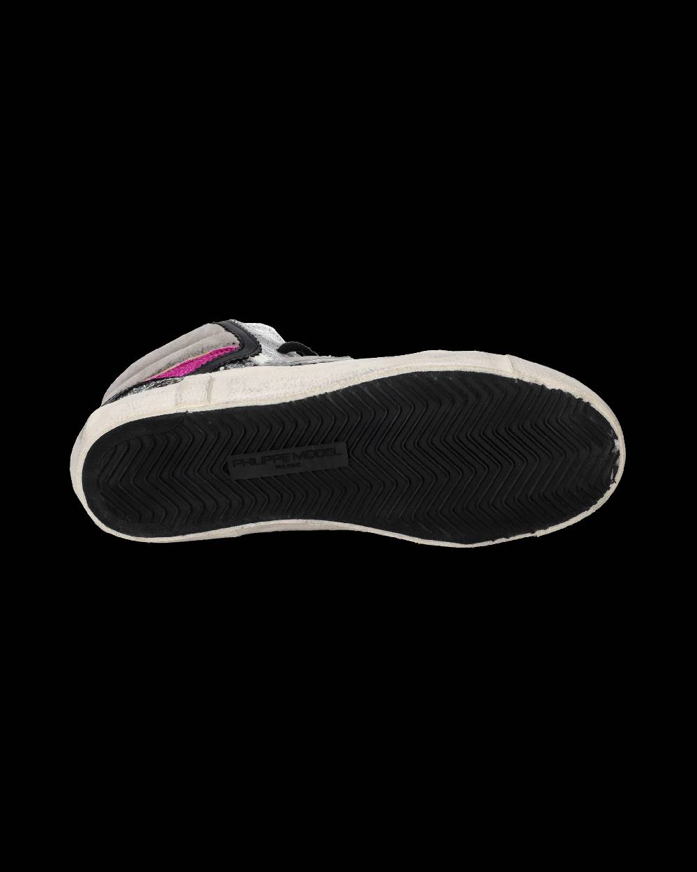 Philippe Model Sneaker high Paris donna - argento e rosa Sconto