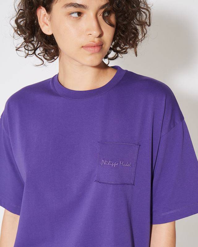 Philippe Model T-Shirt Monique da Donna Viola in Jersey Outlet