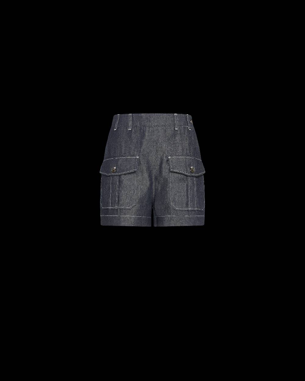 Philippe Model Jeans Bermuda Virginie da Donna Blu in Denim Saldi