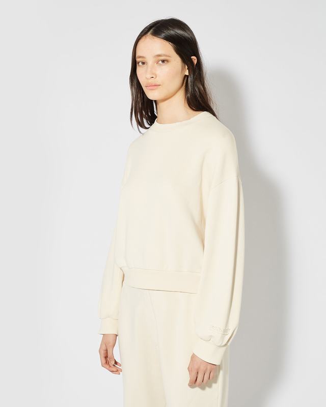 Philippe Model Felpa Cropped Beatrice da Donna Beige ecru in Jersey Hotsell
