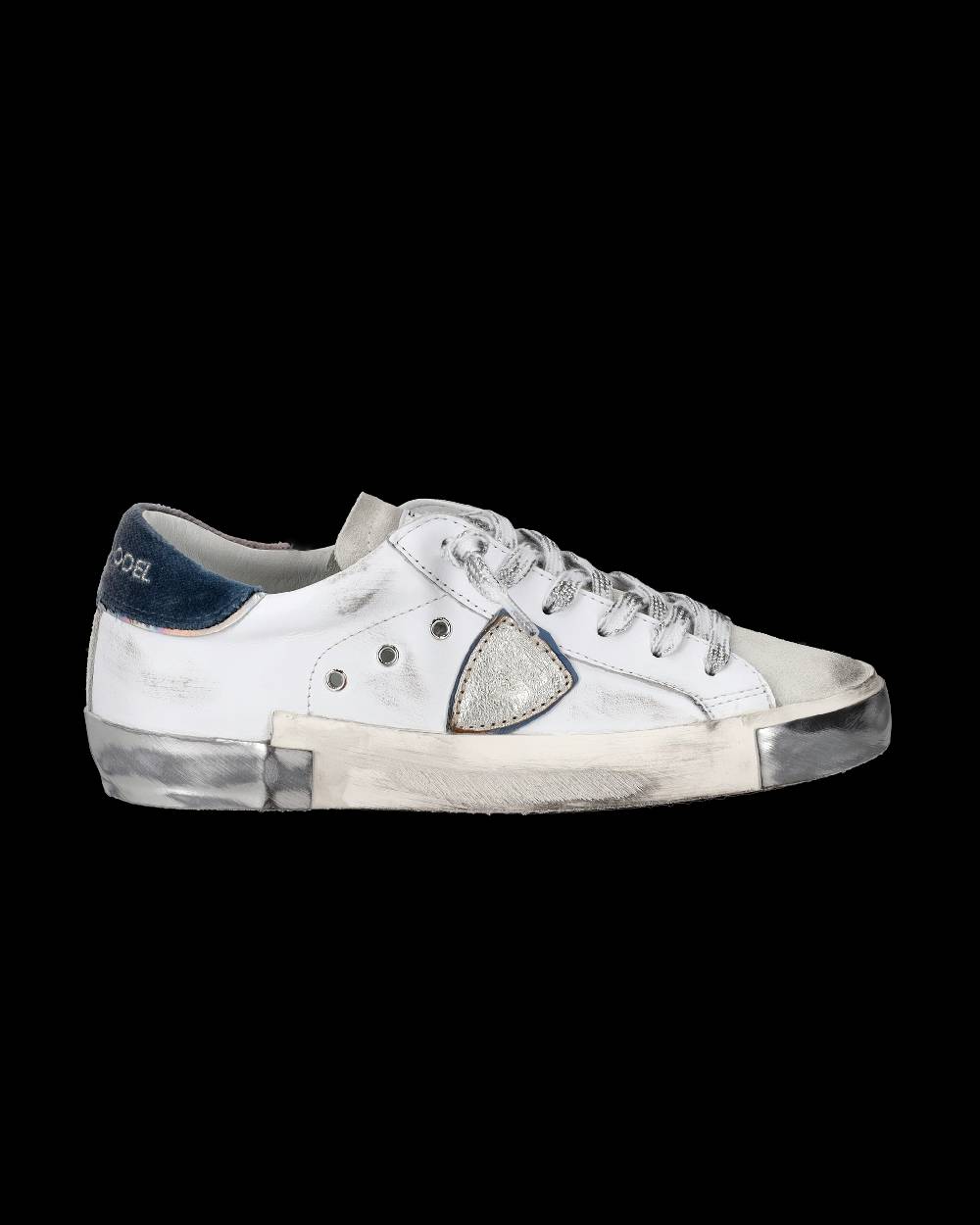 Philippe Model Sneaker basse Paris donna - bianco e argento Saldi Di Fabbrica